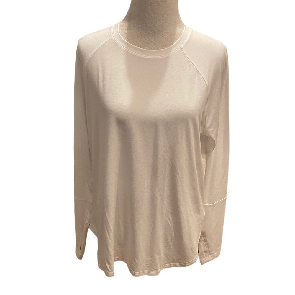 AVIA Womens Athletic Stretch Workout Top Size XL (16-18) Long Sleeve Side Panels